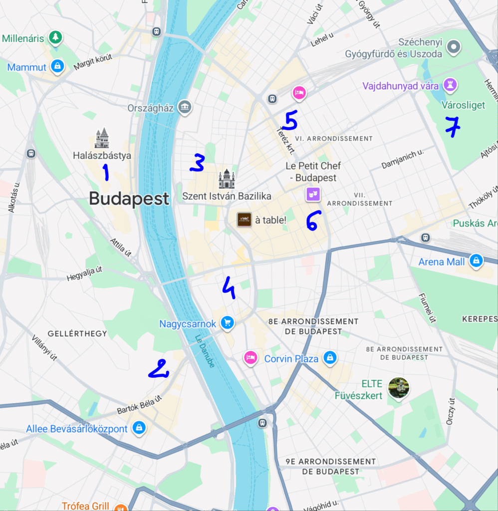 1000002498 Plan des quartiers de Budapest